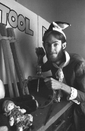 UW Elf, Saltire J. Dragushan (Ian! D. Allen).  Photo by Chris Dobbin (credited as FASS). Gazette issue December 19, 1979; Volume 20 Number 16.